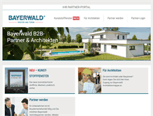 Tablet Screenshot of bayerwald-partner.com